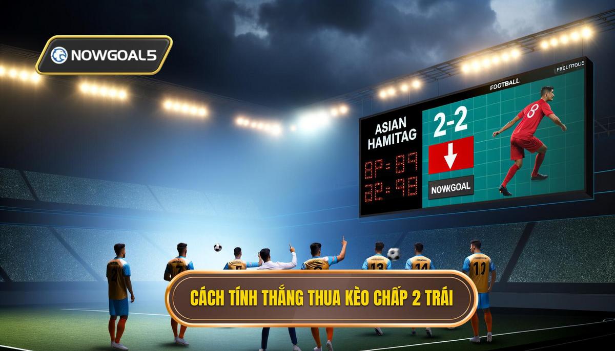 Nguyên tắc tính thắng thua trong kèo chấp 2 trái