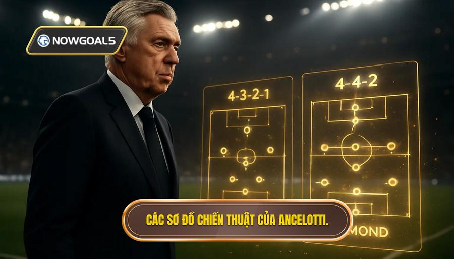2. Các sơ đồ chiến thuật của Ancelotti.