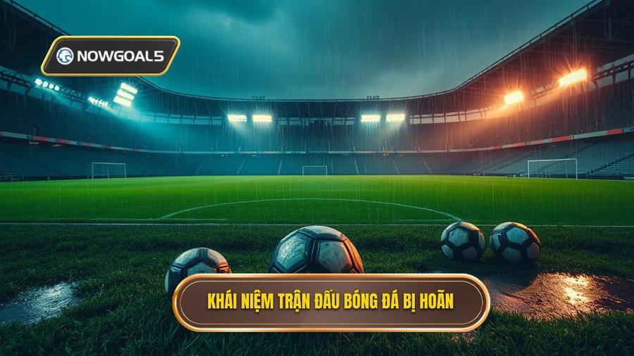 1. Khái niệm trận đấu bóng đá bị hoãn